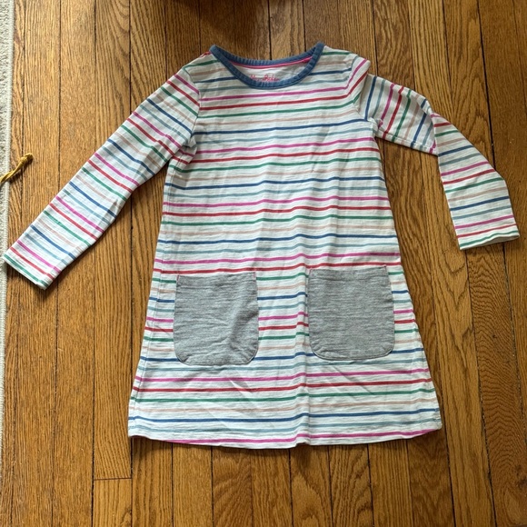 Mini Boden Multicolor Striped Dress - Size 7 / 8 - Picture 1 of 3